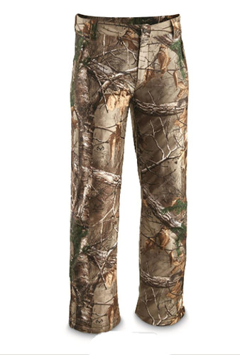 MEN'S WATER RESISTANT CAMO HUNTING PANTS- REALTREE XTRA-FRONT