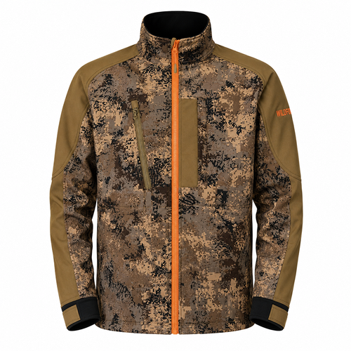 WILDFOWLER SOFT SHELL JACKET- DIGITAL CAMO- FRONT
