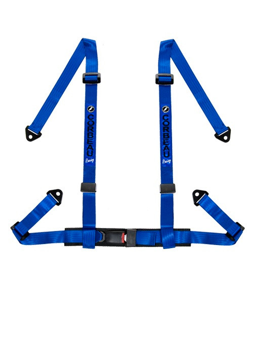2-Inch 4-Point Harness Belts Blue1