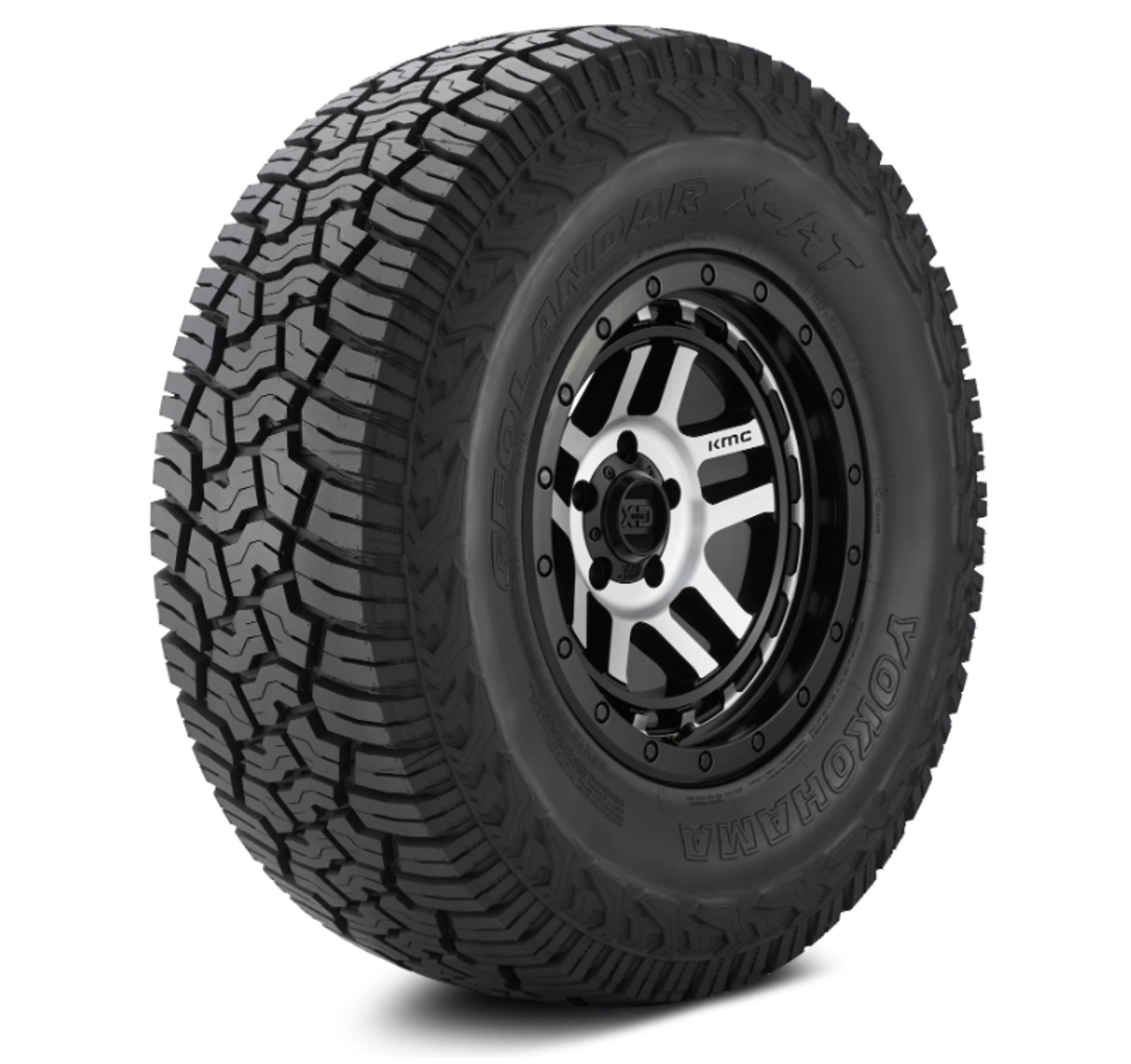 YOKOHAMA GEOLANDAR X-AT WL LT245/65R17 105/102Q RIZLEY KC ブラックポリッシュBC 17インチ 7J+40 5H-114.3 4本セット