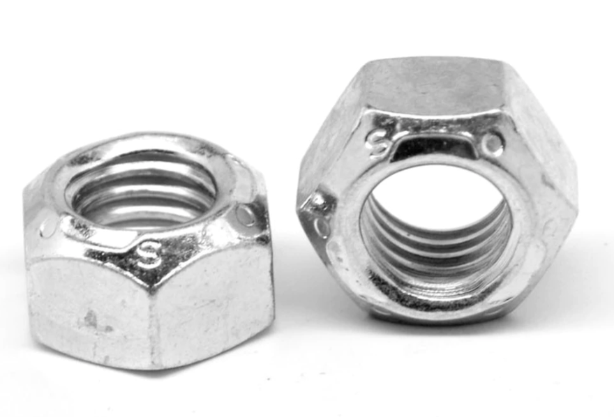 Grade 8 Fine Lock Nuts 9/16-18 - 25 Piece Set Yellow Zinc Coated Steel Hardware