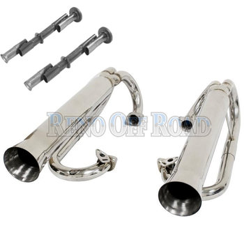 VW Aircooled Exhaust | Dual Pipe | Racing System With Inserts | Stainless Steel