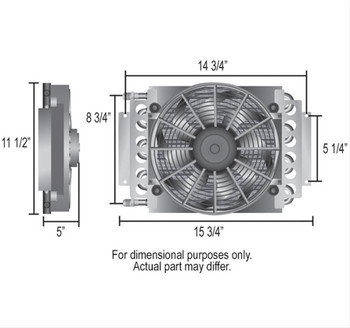 Remote Oil Cooler Fan Kit | 16 Pass |  by: Derale