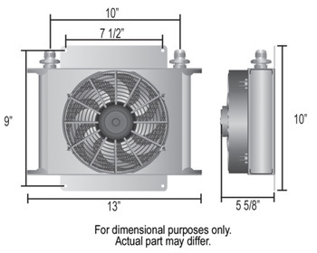 Remote Oil Cooler Fan Kit | Hyper Cool 25 Row | by: Derale