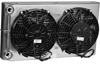 CBR Dual Pass | Extra Large | w. Dual 9" Fans | AN -10 ORB Oil Cooler Inlet/Out 