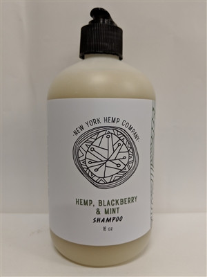 Organic 16 oz Blackberry & Mint Hemp Shampoo