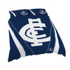Carlton Double Quilt Cover Set by Licensing Essentials, shown on a bed with pillowcases.