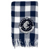 Carlton Tartan Throw by Licensing Essentials, folded to show pattern and logo.