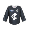 Front view of the Carlton AFL Replica Infant Home Guernsey by Sekem.