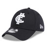 Angled back view of the Carlton New Era Core Navy 39THIRTY fitted cap.