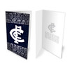 The official Carlton Musical Card, which plays the team song when opened.