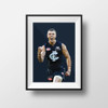 Frameless A3 print artwork of Patrick Cripps by DG Designs.