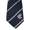Close-up of the knot and monogram pattern on the Carlton Tie.