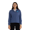 Front view of the W24 Carlton Womens Pop Qtr Zip top by NAR.