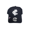 Front view of the Carlton New Era 160yrs Wool 9Forty cap.