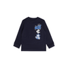 Front view of the 2025 Carlton Kids Multi Logo Long Sleeve Tee by NAR.