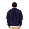 Back view of the 2025 Carlton Men's Graphic Patch Bomber jacket.