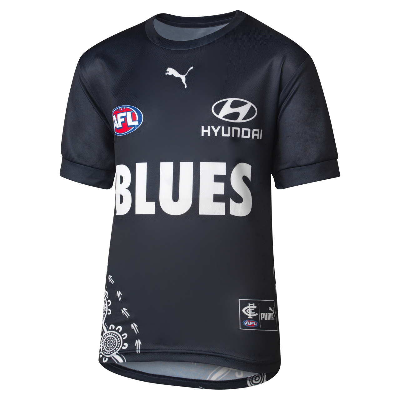 Carlton 2023 PUMA Youth Warm Up Top