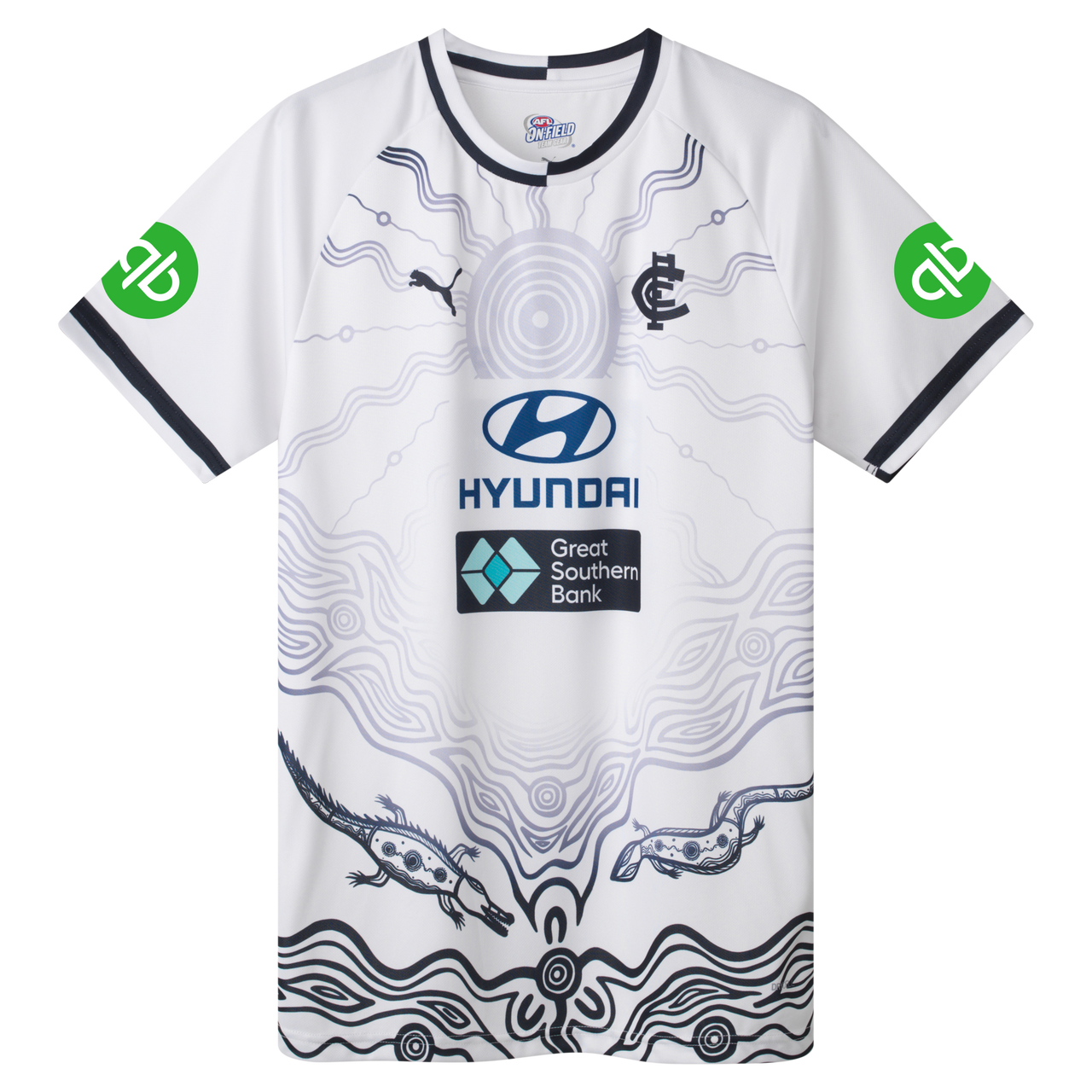 Carlton 2025 PUMA Mens White Training Tee