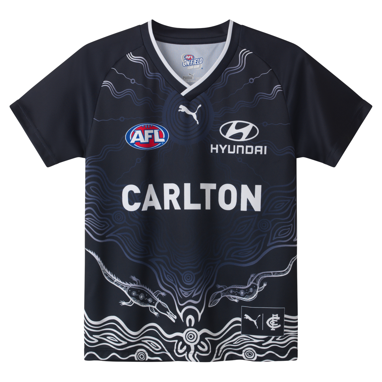 Carlton 2025 PUMA Mens Warm Up Top