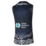 Back view of the 2024 Carlton PUMA Mens Indigenous Guernsey.