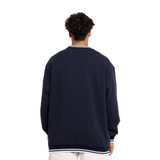 Back view of the Mitchell & Ness Carlton Logo Team Applique Crew.