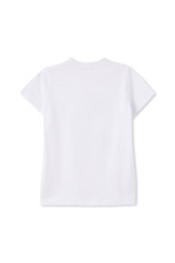 Front view of the Carlton AFLW Youth Lifestyle Tee by Cotton On.