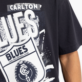 Back view of the Carlton Abstract Logo Tee.