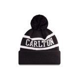 Side/Back view of the 2025 Carlton New Era Media Knit beanie.