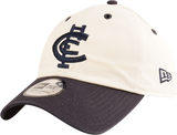 Three-quarter view of the 2025 Carlton New Era Casual Classic cap.