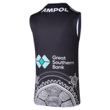 Back view of the 2025 Carlton PUMA Mens Indigenous Guernsey.