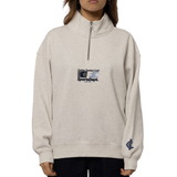 Back view of the Carlton Women's Sports Box 1/4 Zip top by NAR.