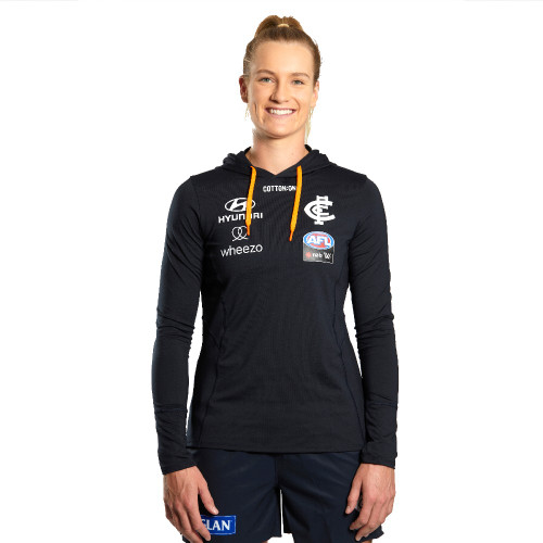 Carlton 2021 Cotton On AFLW  Hooded Performance Top - Womens