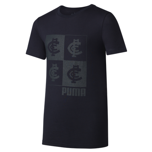 Front view of the Carlton PUMA Youth Graphic Tee.
