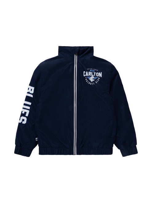 Front view of the W24 Carlton Youth Supporter Jacket by NAR.