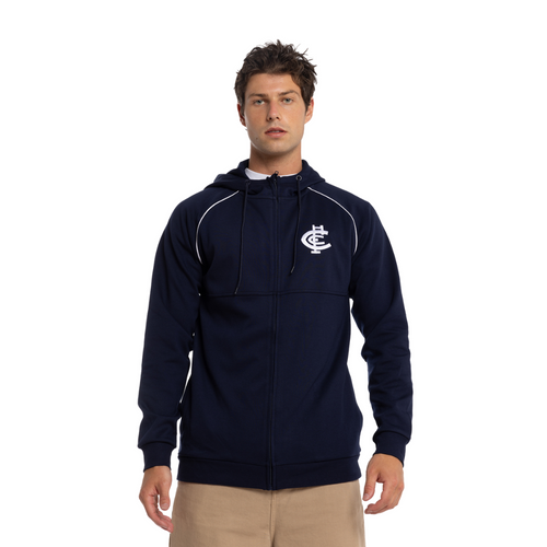 Front view of the W24 Carlton Mens Active Blues Hood (Hoodie) by NAR.