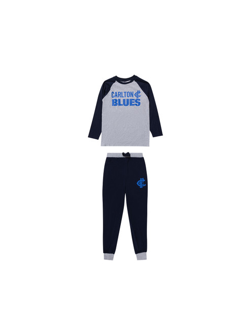 Full set of the W24 Carlton Youth Raglan Sleeve PJ Set by NAR.