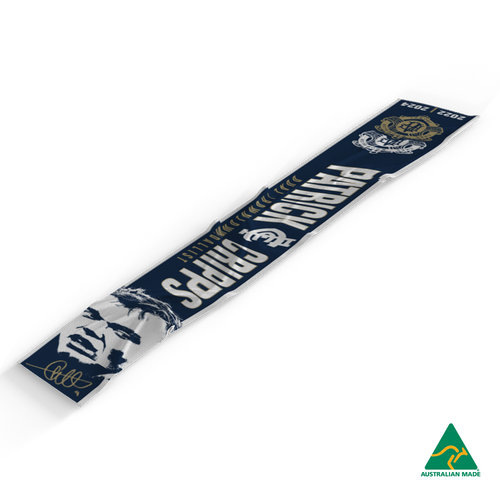 Full view of the 2024 Patrick Cripps Brownlow Wool Scarf by NAR.