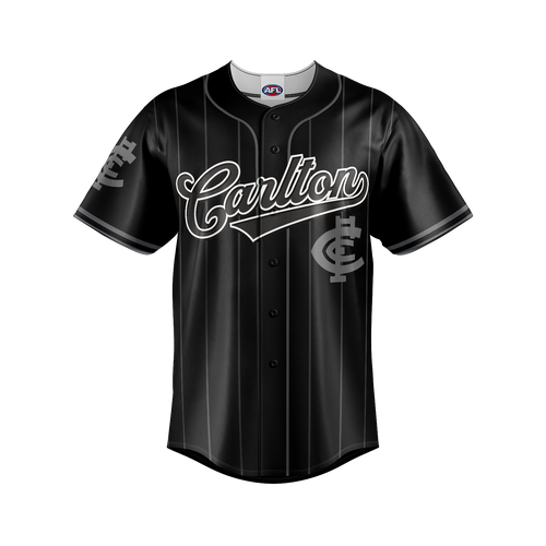 Carlton Youth Blackout Baseball Shirt