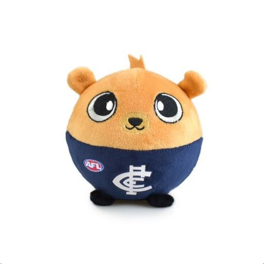 A 10cm Carlton Plush Squishii player toy by Korimco.