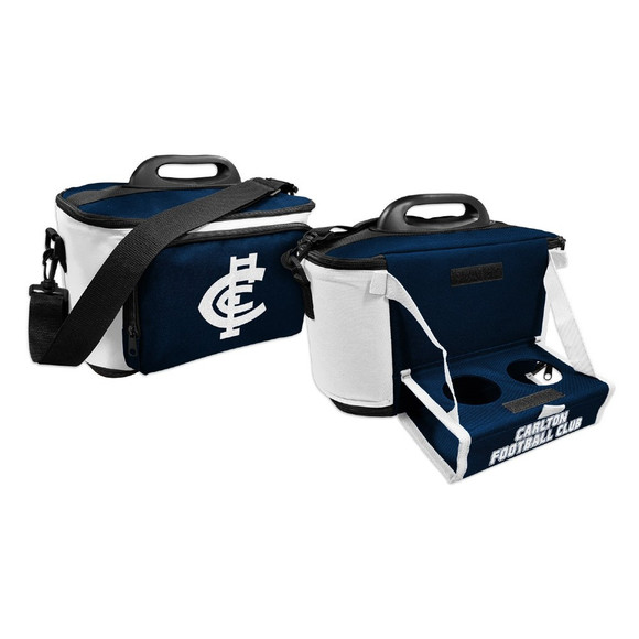 The Carlton Cooler Bag with built-in twin drinks tray by Licensing Essentials.