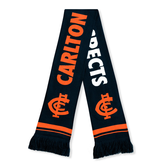 Side 1 of the official Carlton Respects Scarf by Sekem.