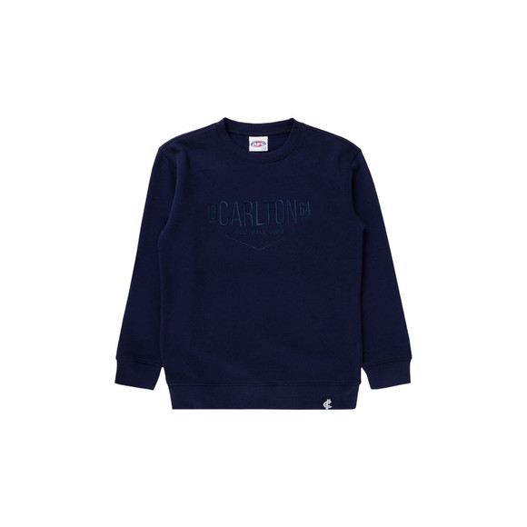 Front view of the Carlton 1864 Youth Crew sweatshirt by NAR.