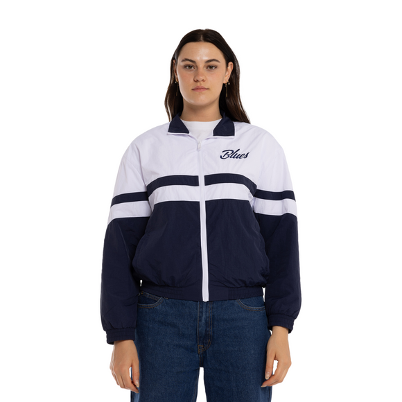 Front view of the W24 Carlton Womens Script Windbreaker by NAR.