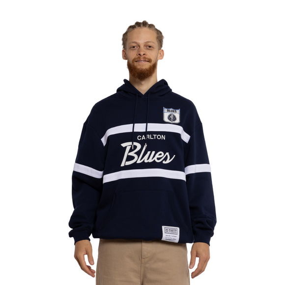 Back view of the Mitchell & Ness Carlton Head Coach Hood.