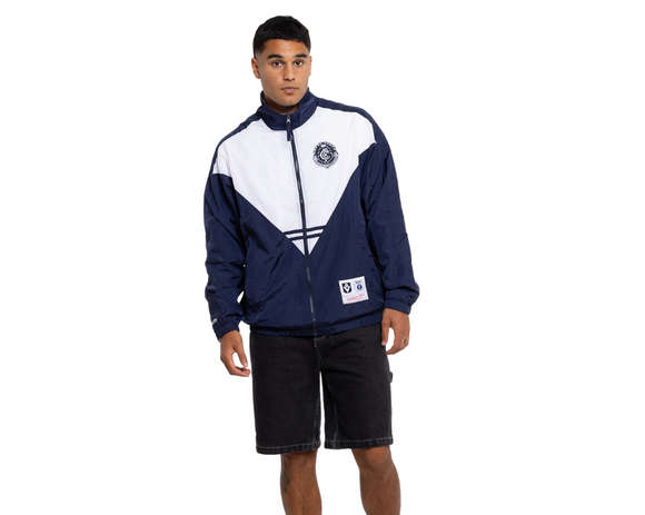 Lifestyle back shot of the Full Zip Through Spray Jacket.