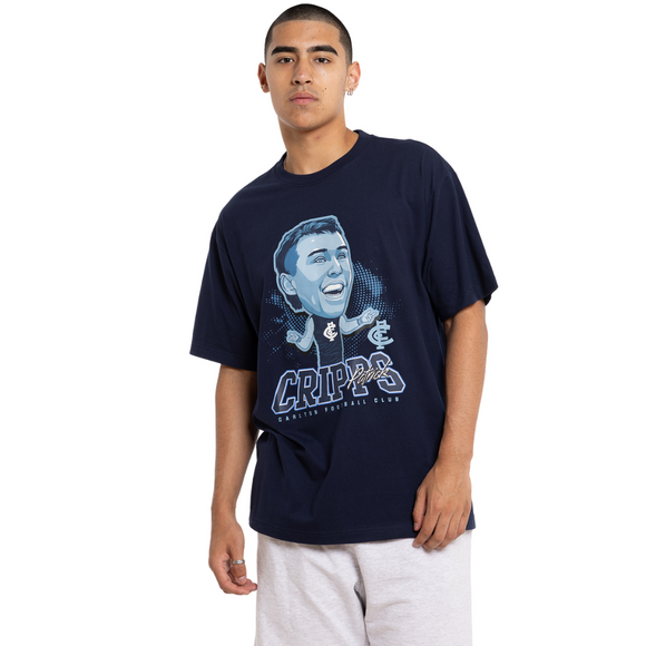 Front view of the Carlton Mens Henrik Cripps Tee by NAR.