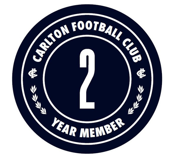 Official Carlton Member 2 Year Consecutive Pin by TPF.