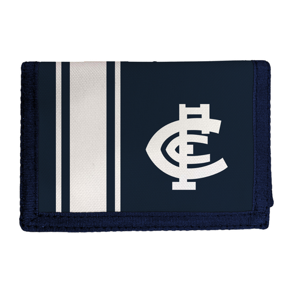 Official Carlton Velcro Wallet by Sekem, shown open.