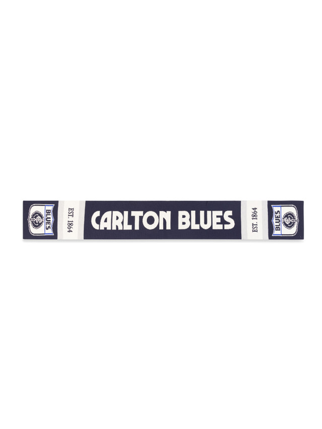 Side 2 of the Carlton Merino Wool Throwback Scarf by NAR.